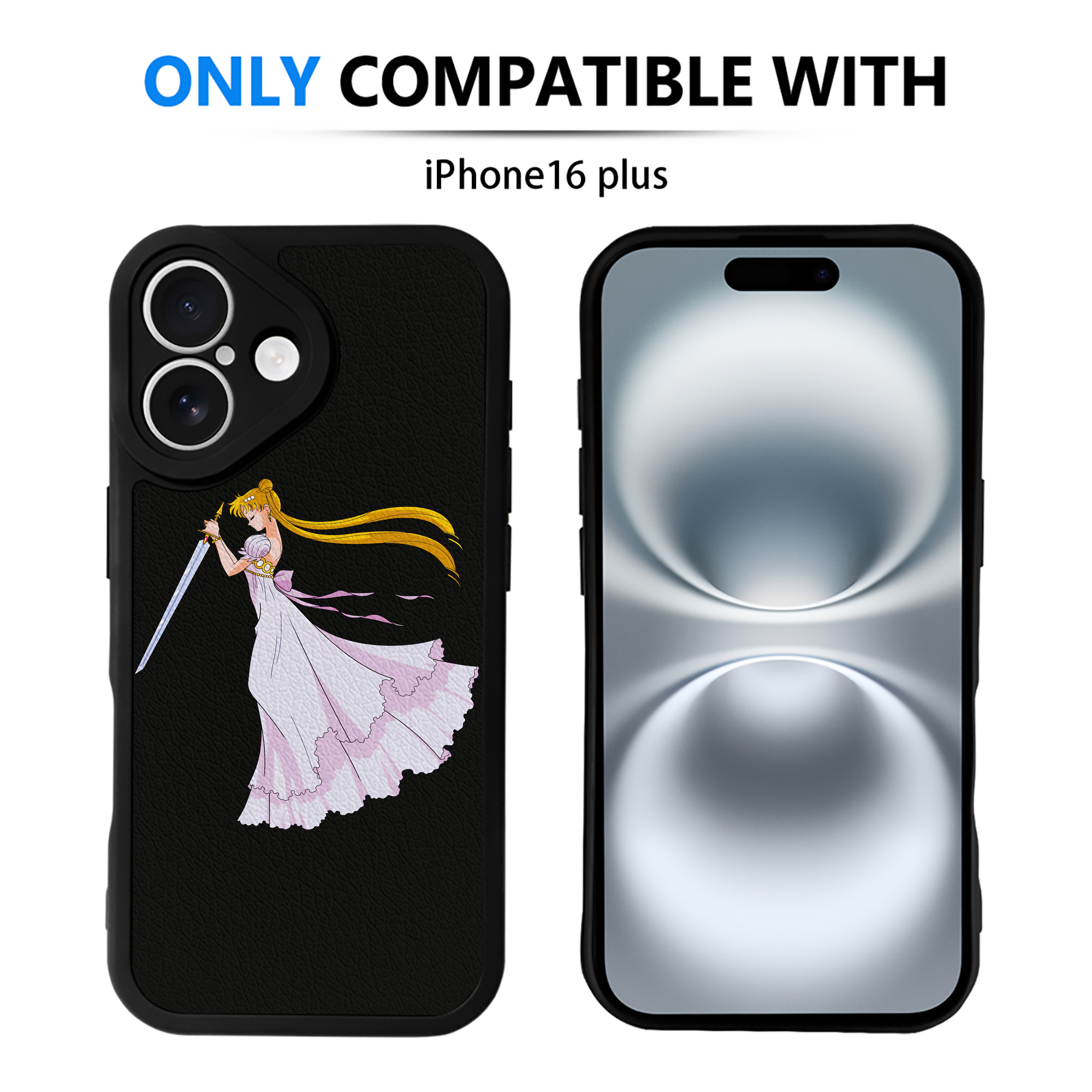 （画像用） 美少女戦士セーラームーン 愛野 美奈子 あいの みなこ Sailor Moon Aino Minako 【iPhone 16シリーズ対応】シリコンスマホケース（レザー調） 材質：シリコン